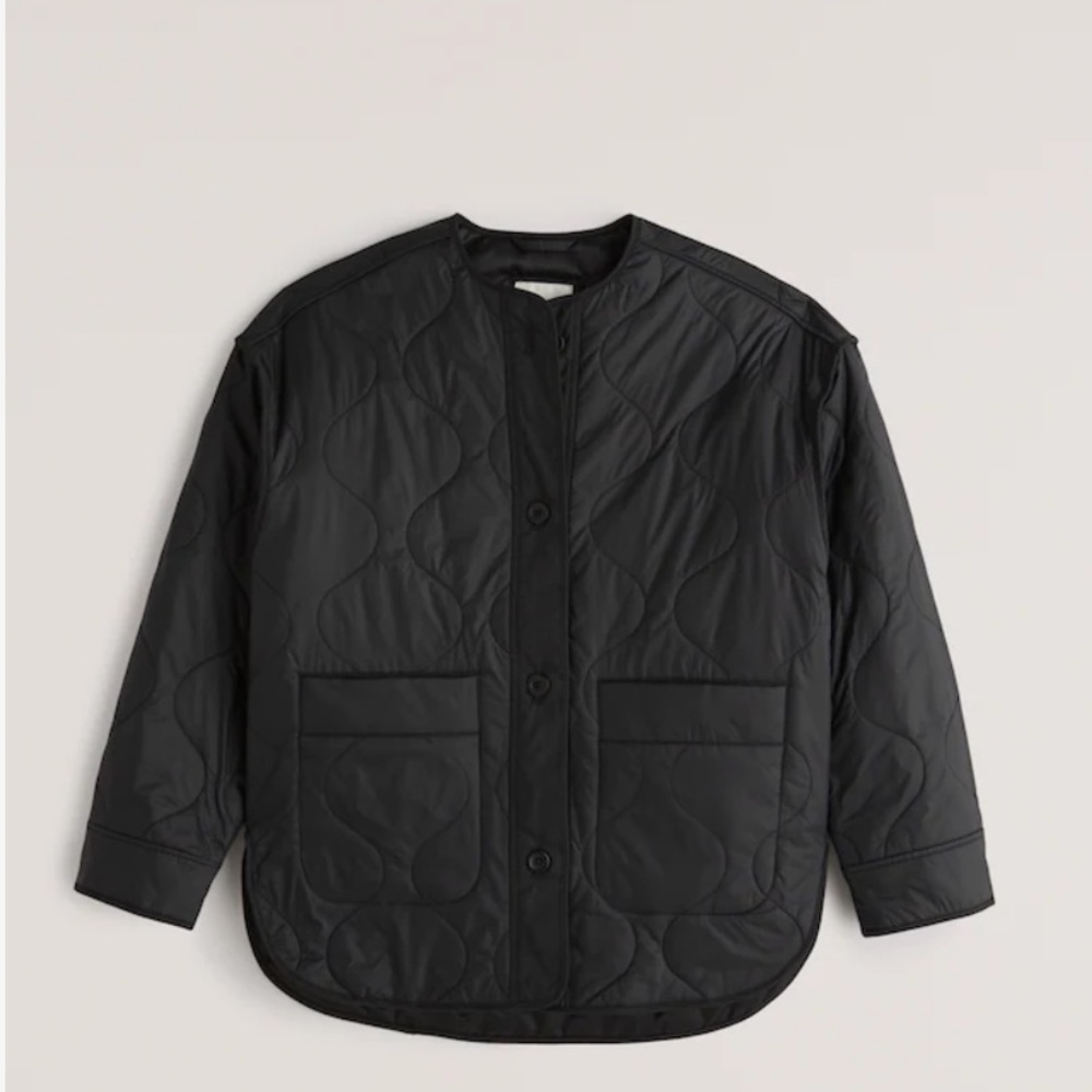 Abercrombie quilted liner jacket lightly used